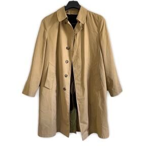 Vintage American Trench Coat by Whaling Manufacturing Co. Lined Size XXL